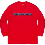 Supreme Chrome Logo L S Top (FW19) - Red