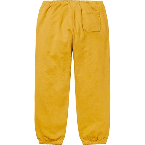 Supreme Text Rib Sweatpant - Mustard