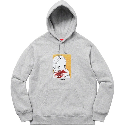 Supreme Nose Bleed Hooded Sweatshirt - Heather Grey