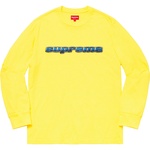 Supreme Chrome Logo L S Top (FW19) - Yellow
