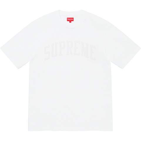 Supreme Chenille Arc Logo S/S Top - White