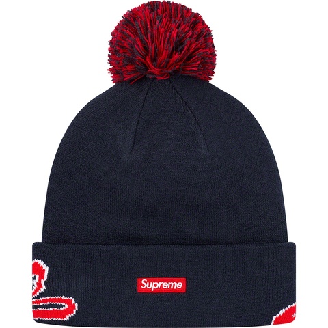 Supreme New Era® Script Cuff Beanie - Navy