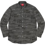 Supreme Dimensions Logo Denim Shirt (FW19) - Black