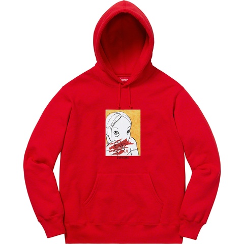 Supreme Nose Bleed Hooded Sweatshirt - Red