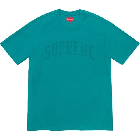 Supreme Chenille Arc Logo S/S Top - Teal