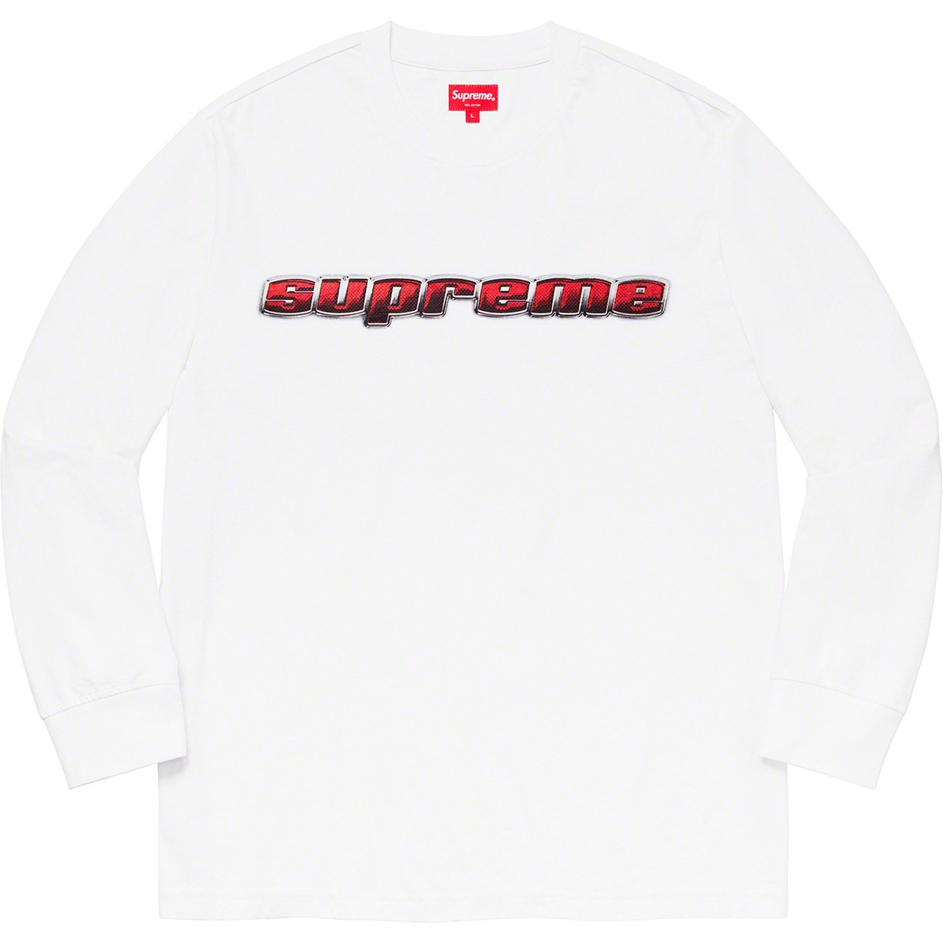 Supreme Chrome Logo L S Top (FW19) - $78