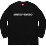 Supreme Chrome Logo L S Top (FW19) - Black