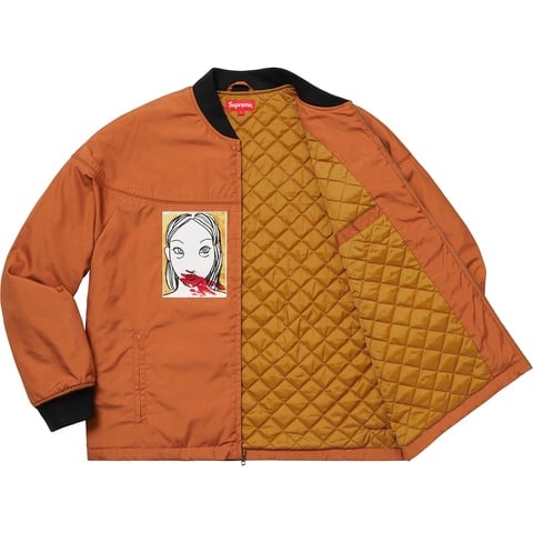 Supreme Mug Shot Crew Jacket - Burnt Orange