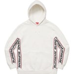 Supreme Text Rib Hooded Sweatshirt (FW19) - White