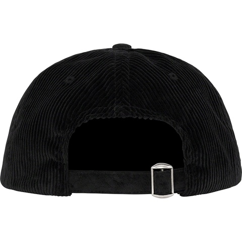 Supreme Classic Logo Corduroy 6-Panel - Black