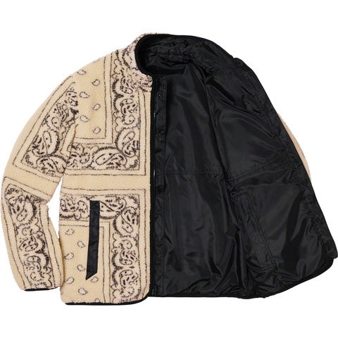 Reversible Bandana Fleece Jacket - Supreme