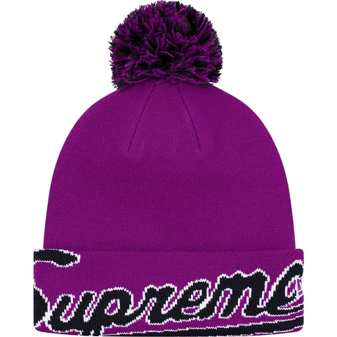 Supreme New Era® Script Cuff Beanie - Purple