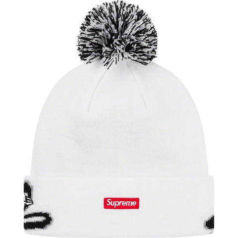 Supreme New Era® Script Cuff Beanie - White