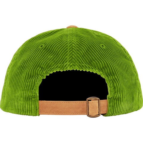 Supreme Classic Logo Corduroy 6-Panel - Lime
