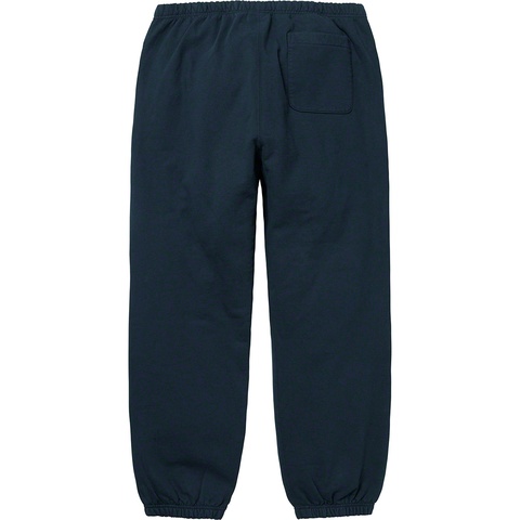 Supreme Text Rib Sweatpant - Navy