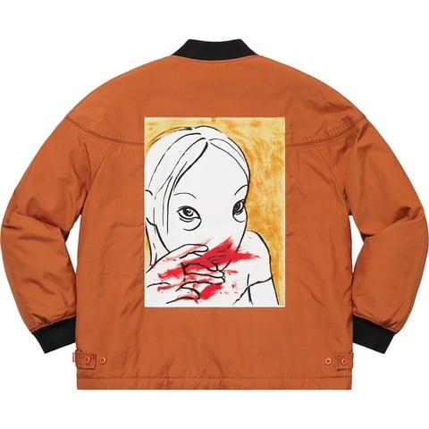 Supreme Mug Shot Crew Jacket - Burnt Orange