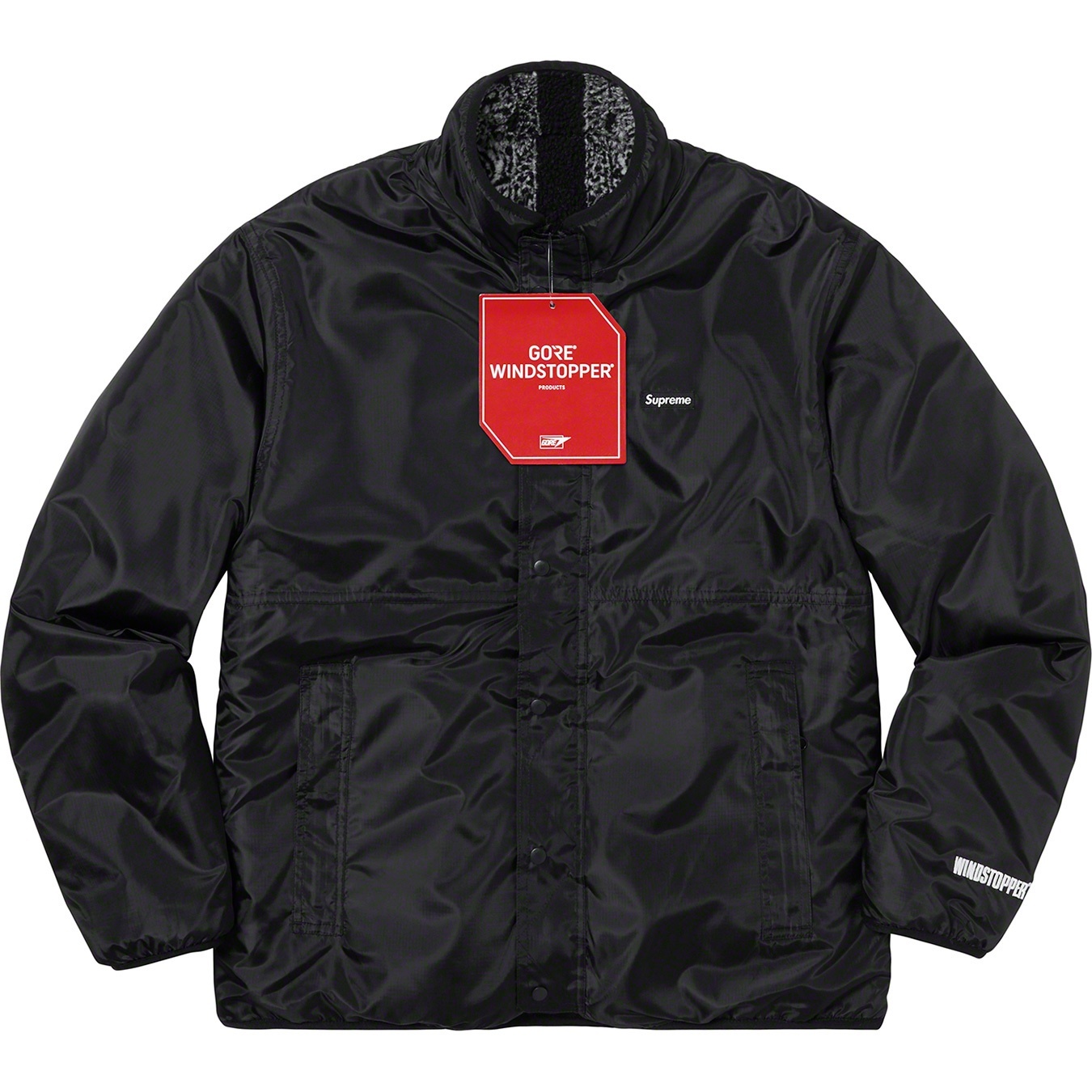 Supreme Reversible Bandana Fleece Jacket (FW19) - Black - $228