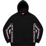 Supreme Text Rib Hooded Sweatshirt (FW19) - Black