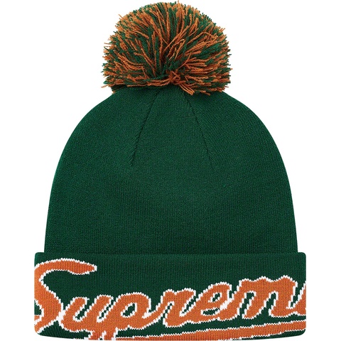 Supreme New Era® Script Cuff Beanie - Dark Green