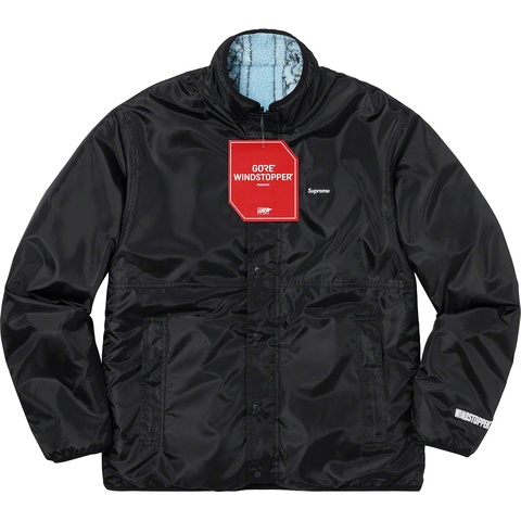 Supreme Reversible Bandana Fleece Jacket - Light Blue