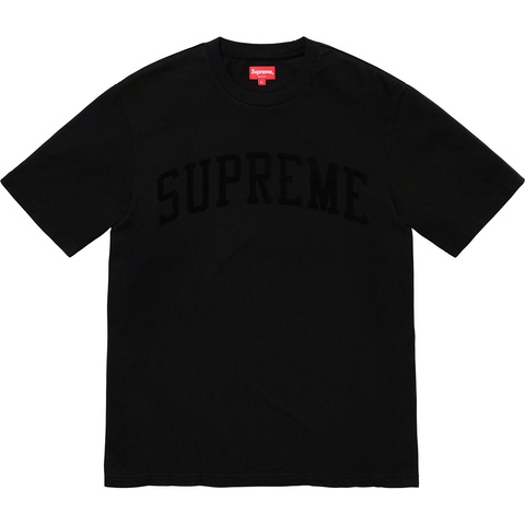 Supreme Chenille Arc Logo S/S Top - Black