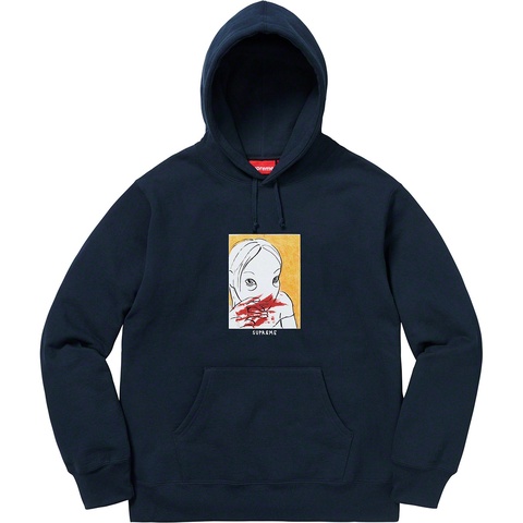 Supreme Nose Bleed Hooded Sweatshirt - Navy