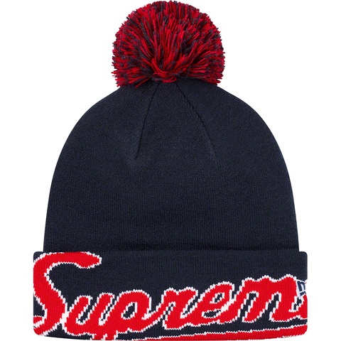 Supreme New Era® Script Cuff Beanie - Navy