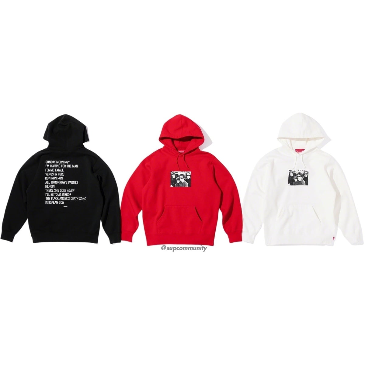 Supreme TheVelvetUnderground パーカー フーディ黒L Supreme The Velvet Underground Hooded Sweatshirt Black Men's