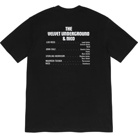 Supreme Supreme/The Velvet Underground & Nico Tee - Black