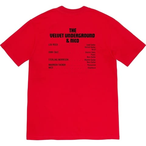 Supreme Supreme/The Velvet Underground & Nico Tee - Red
