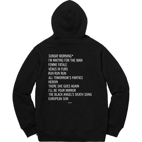 Supreme Supreme/The Velvet Underground Hooded Sweatshirt - Black