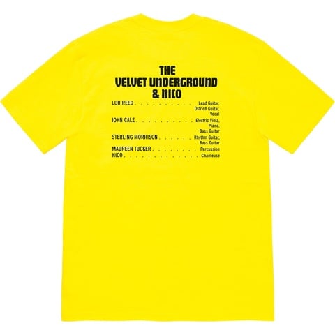 Supreme Supreme/The Velvet Underground & Nico Tee - Yellow