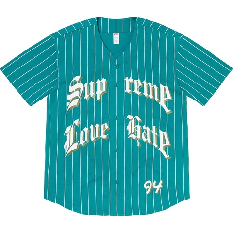 Love Hate Baseball Jersey - fall/winter 2019 - Supreme