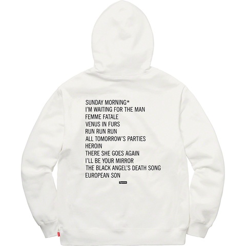 Supreme Supreme/The Velvet Underground Hooded Sweatshirt - White