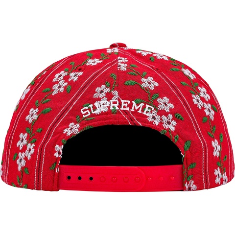 Supreme Flower Jacquard 5-Panel - Red