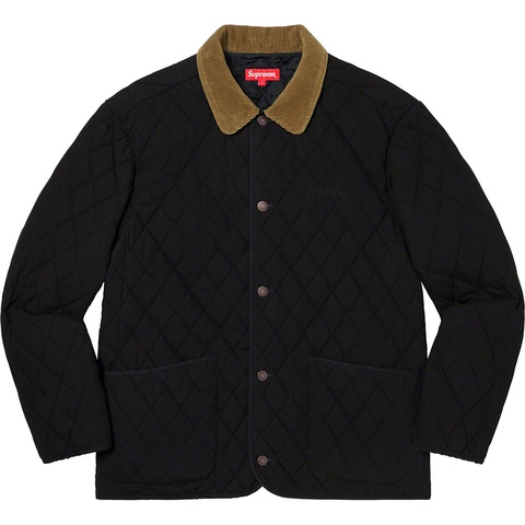 Supreme Quilted Paisley Jacket - Black