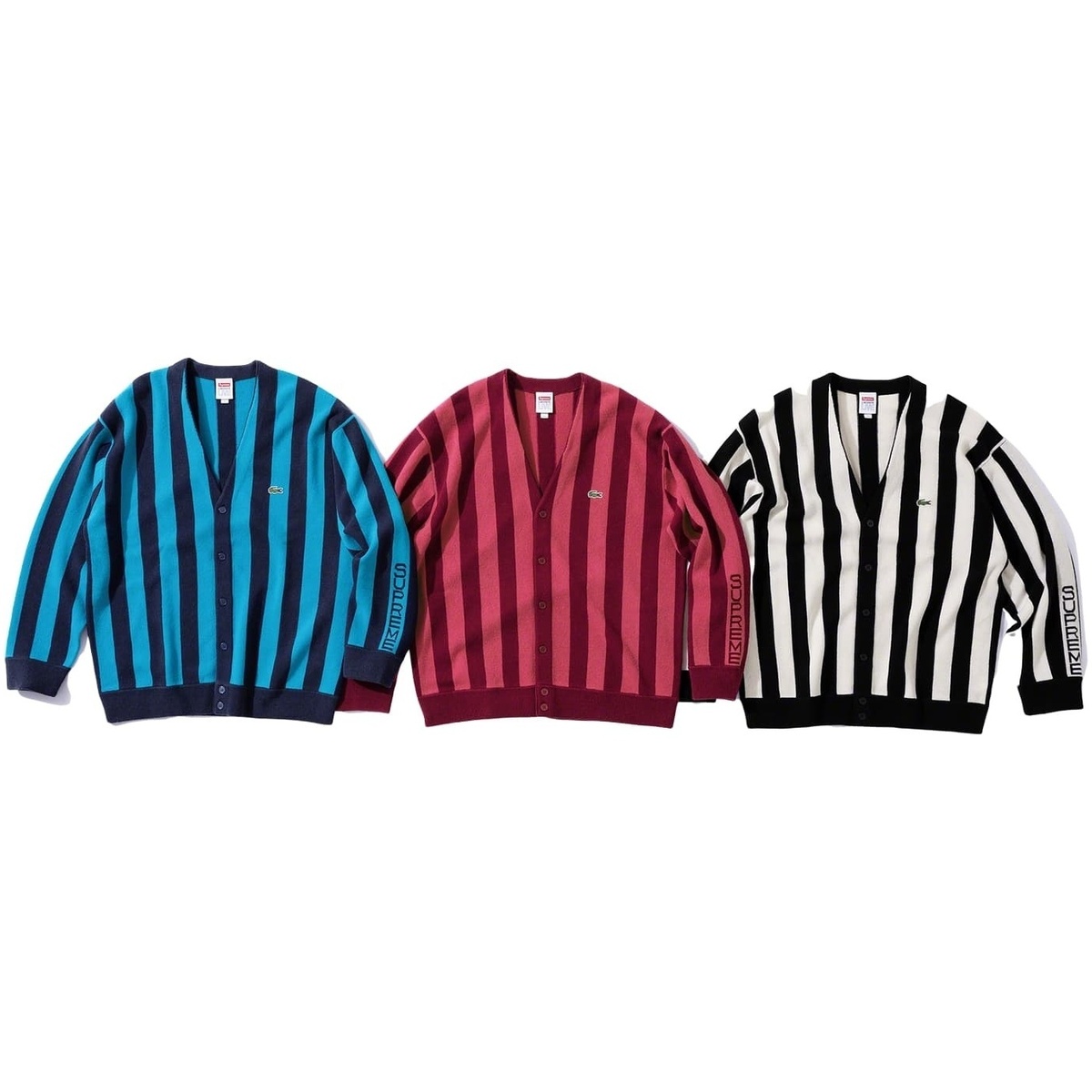 Supreme Supreme®/LACOSTE Stripe Cardigan (fall/winter 2019) - $188.00