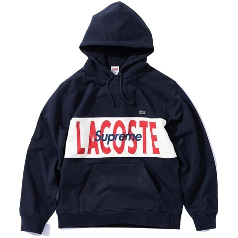 Supreme®/LACOSTE Logo Panel Hooded Sweatshirt - Supreme Supreme®/LACOSTE Logo Panel Hooded Sweatshirt - Supreme