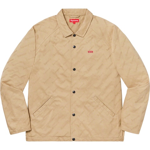 Snap Front Jacquard Logos Twill Jacket - Supreme