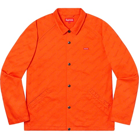 Snap Front Jacquard Logos Twill Jacket - Supreme