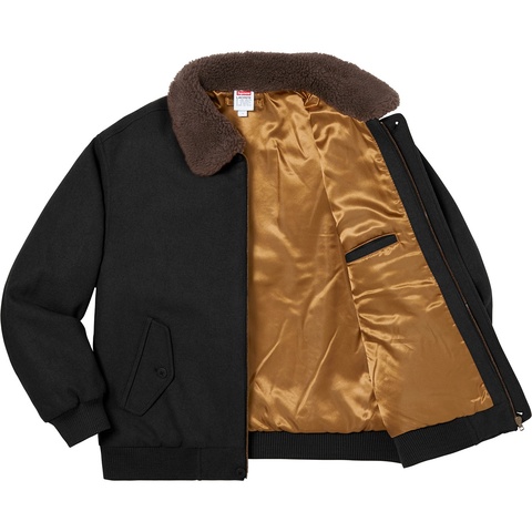 Supreme Supreme®/LACOSTE Wool Bomber Jacket - Black