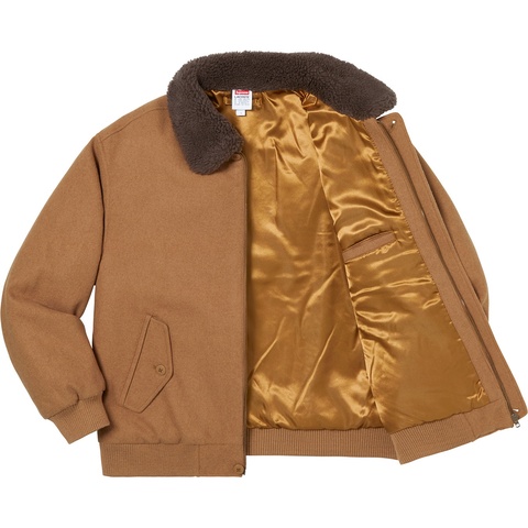 Supreme Supreme®/LACOSTE Wool Bomber Jacket - Tan