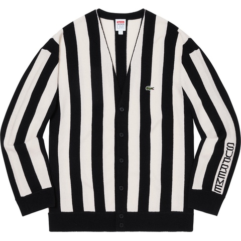 Supreme Supreme®/LACOSTE Stripe Cardigan - Black