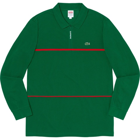 Supreme®/LACOSTE Pique Zip L/S Polo - Supreme