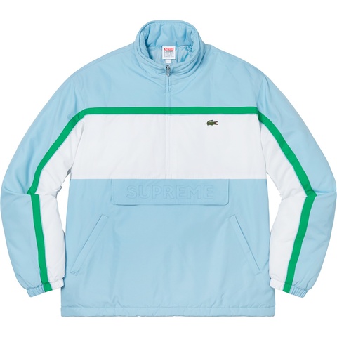 Supreme Supreme®/LACOSTE Puffy Half Zip Pullover - Light Blue