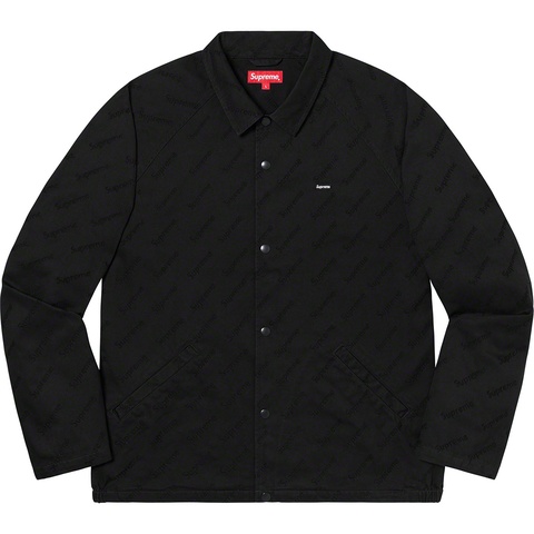 Snap Front Jacquard Logos Twill Jacket - Supreme