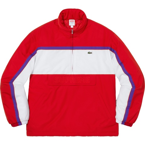Supreme Supreme®/LACOSTE Puffy Half Zip Pullover - Red