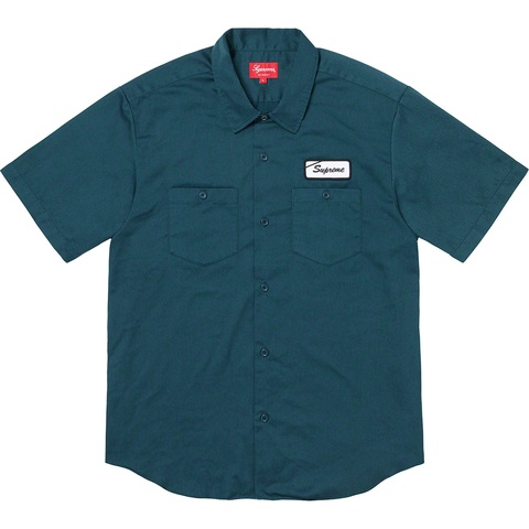 Supreme God's Favorite S/S Work Shirt - Light Navy