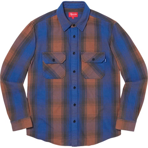 Supreme Heavyweight Flannel Shirt - Dusty Black