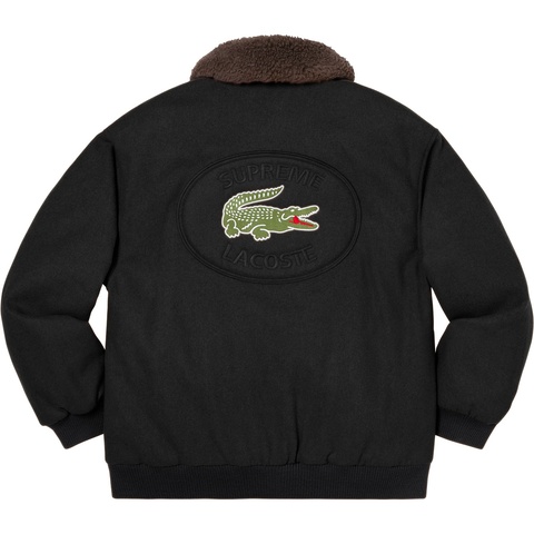 Supreme Supreme®/LACOSTE Wool Bomber Jacket - Black